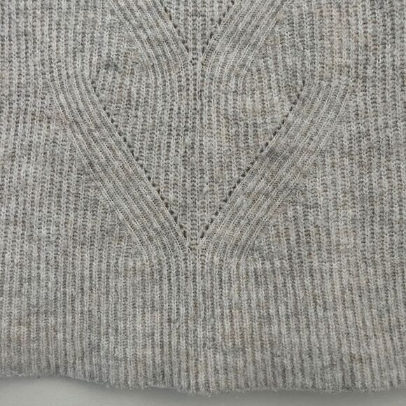 LOFT Crewneck Soft Knit Light Gray Cream Sweater | Size Small - Picture 8 of 9